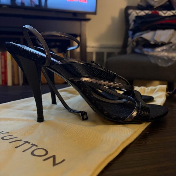 Louis Vuitton Monogram Snakeskin Heels EU 41 (US 8.5-9) - Picture 3 of 12